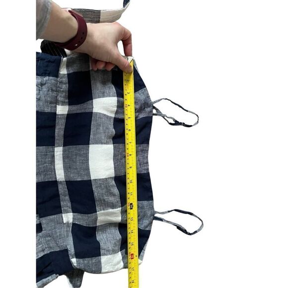 J. Crew Navy and White Checkered Jumpsuit - Picture 6 of 15